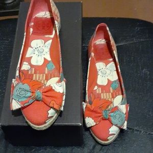Tory Burch Floral Espadrilles